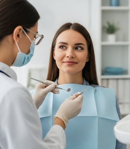 Women getting tooth pain treatment - Emergency dentist Aylesbury